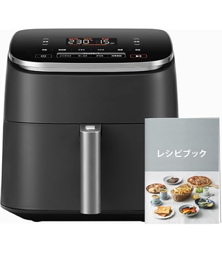 Amazon.co.jp: ノンフライヤー 6L大容量 家庭用 エアフライヤー DC